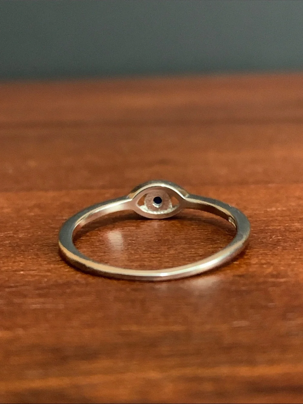 925 silver evil eye ring size 5.5